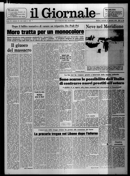 Il giornale nuovo : quotidiano del mattino